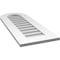 Ekena Millwork Round Top Surface Mount PVC Gable Vent: Non-Functional, w/ 3-1/2"W x 1"P Standard Frame, 14"W x 36"H GVPRT14X3601SN - alternate 2